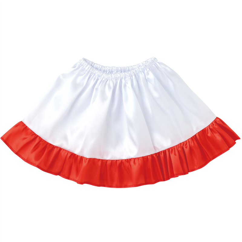 アーテック ソフトサテン 裾フリルスカート 赤 1個（ご注文単位1個）【直送品】