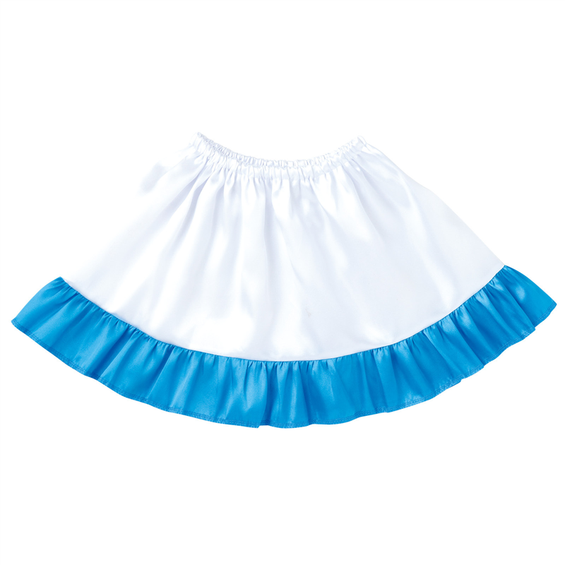 アーテック ソフトサテン 裾フリルスカート 青 1個（ご注文単位1個）【直送品】