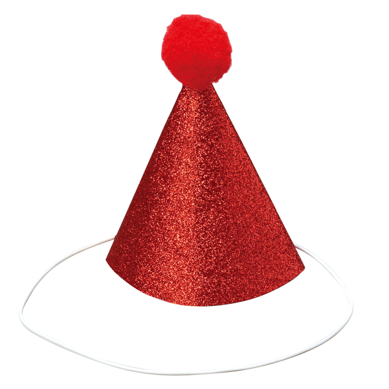 アーテック キラキラミニ三角帽子 赤 1個（ご注文単位1個）【直送品】