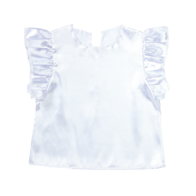 アーテック ソフトサテン フリフリシャツ 白 J 1個（ご注文単位1個）【直送品】