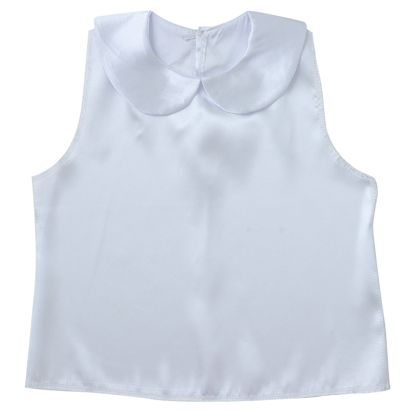 アーテック ソフトサテン シャツ 丸襟付 白 J 1個（ご注文単位1個）【直送品】