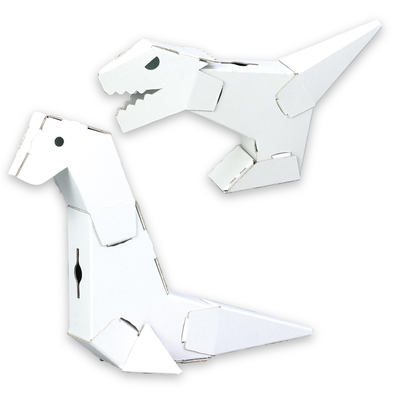 アーテック ダンボール製貯金箱ねんど芯材 恐竜 1個（ご注文単位1個）【直送品】