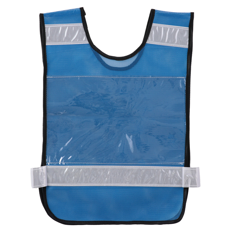 アーテック 反射ビブスベスト(A4ゼッケンクリアポケット付き)ブルー 1個（ご注文単位1個）【直送品】