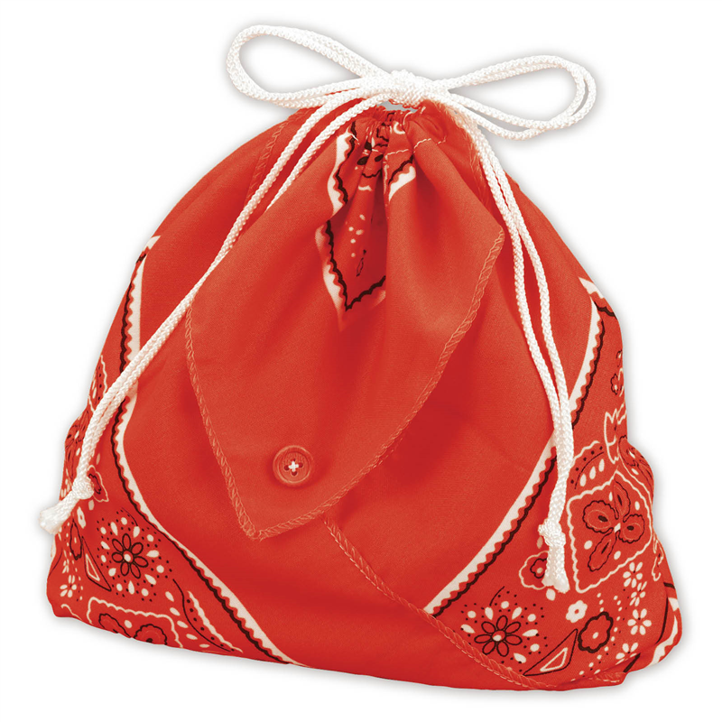 アーテック バンダナ巾着 赤 1個（ご注文単位1個）【直送品】