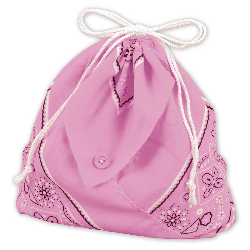 アーテック バンダナ巾着 桃 1個（ご注文単位1個）【直送品】