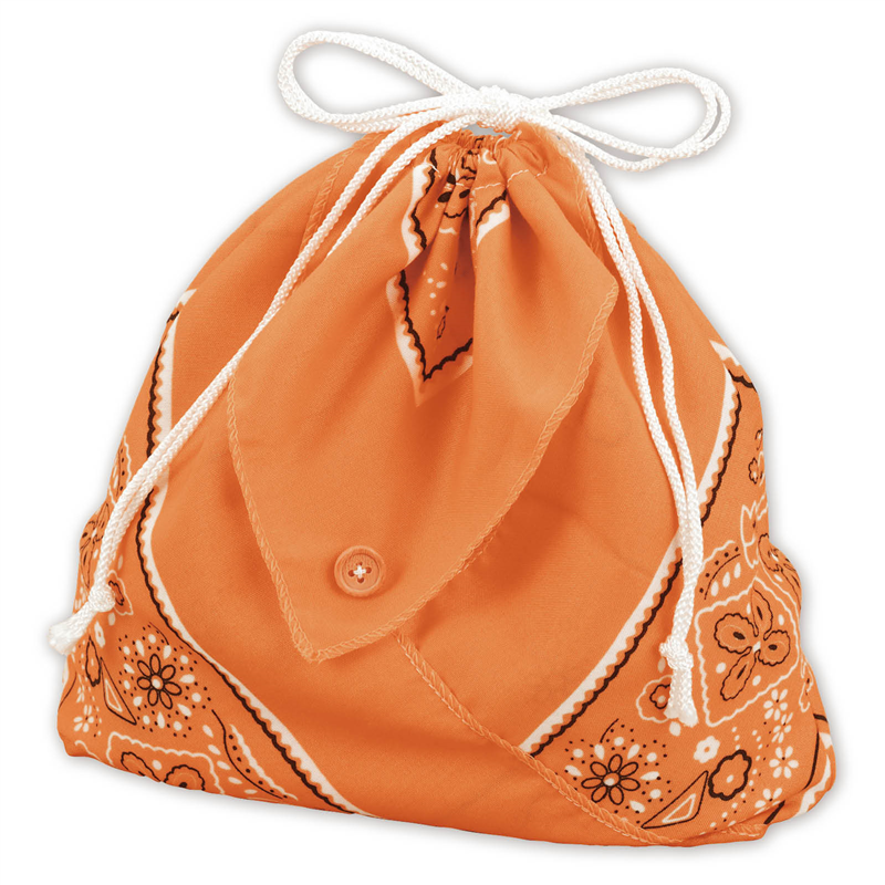 アーテック バンダナ巾着 オレンジ 1個（ご注文単位1個）【直送品】