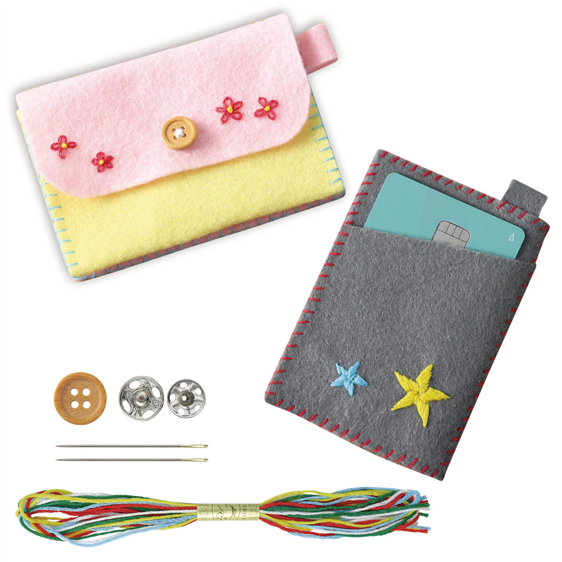 アーテック フェルトでつくるカード入れ ホワイト 1個（ご注文単位1個）【直送品】