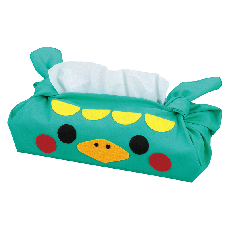 アーテック 基礎縫いアニマルティッシュボックスカバー 緑 1個（ご注文単位1個）【直送品】