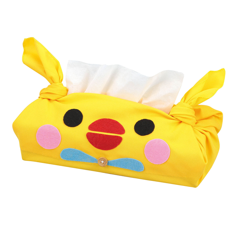 アーテック 基礎縫いアニマルティッシュボックスカバー 黄 1個（ご注文単位1個）【直送品】