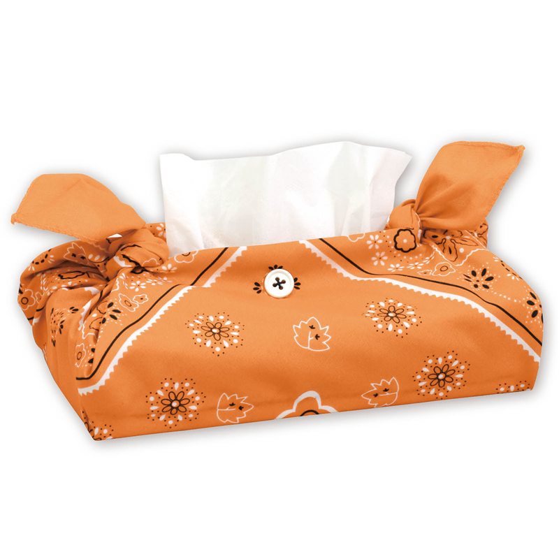 アーテック バンダナティッシュボックスカバー オレンジ 1個（ご注文単位1個）【直送品】