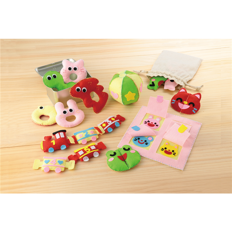 アーテック フェルトでつくるおもちゃキット コンパクト レッド×ライトイエロー 1個（ご注文単位1個）【直送品】