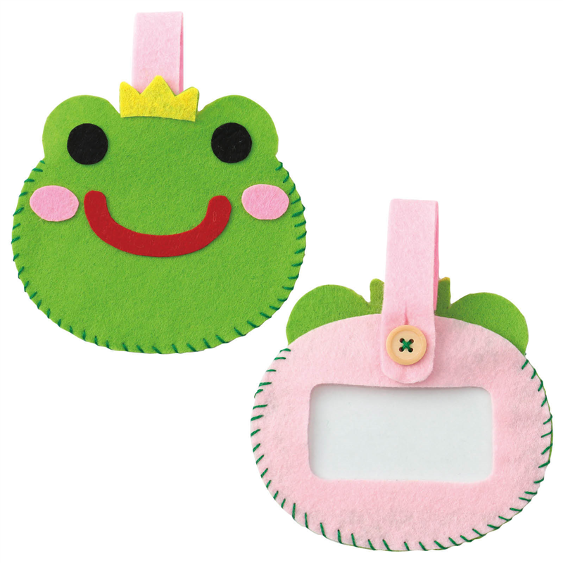 アーテック フェルトでつくるネームワッペン ライトグリーン×ピンク 1個（ご注文単位1個）【直送品】