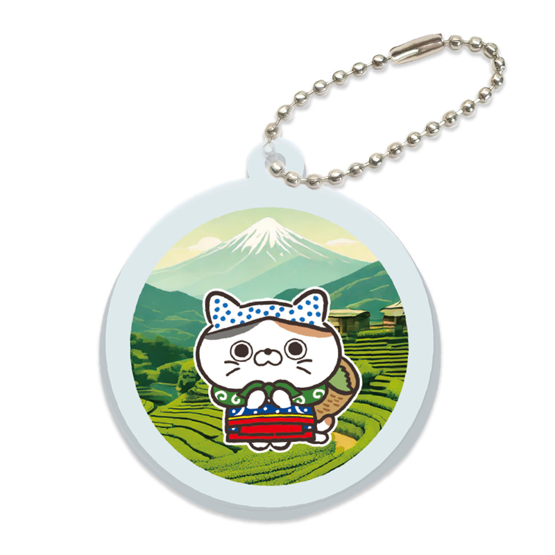 アーテック ばけたびお茶 アクリルキーホルダー 丸形 1個（ご注文単位1個）【直送品】