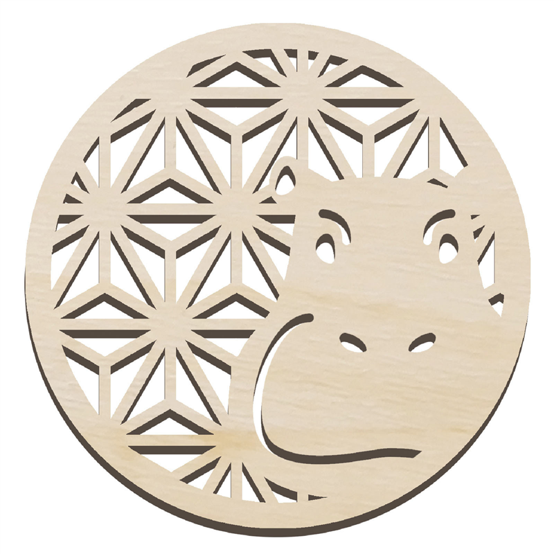 アーテック 木製コースター φ100mm カバ 1個（ご注文単位1個）【直送品】