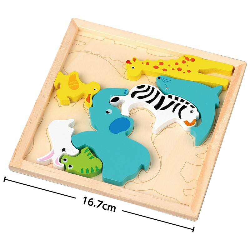 アーテック 木製四角パズル どうぶつ 1個（ご注文単位1個）【直送品】