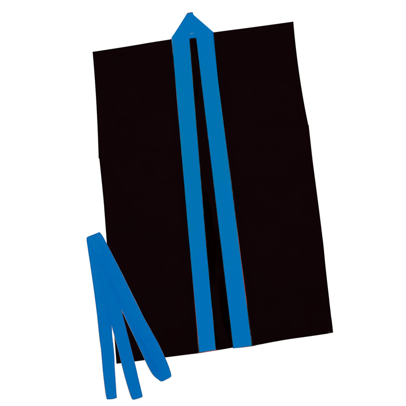 アーテック カラー不織布ハッピ袖無 黒(青襟)J 1個（ご注文単位1個）【直送品】