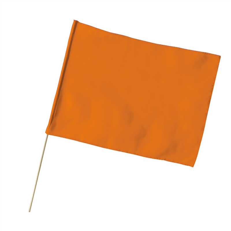 アーテック 特大旗 オレンジ 旗:W80×H60cm 旗竿:100cm(φ12mm) 1個（ご注文単位1個）【直送品】
