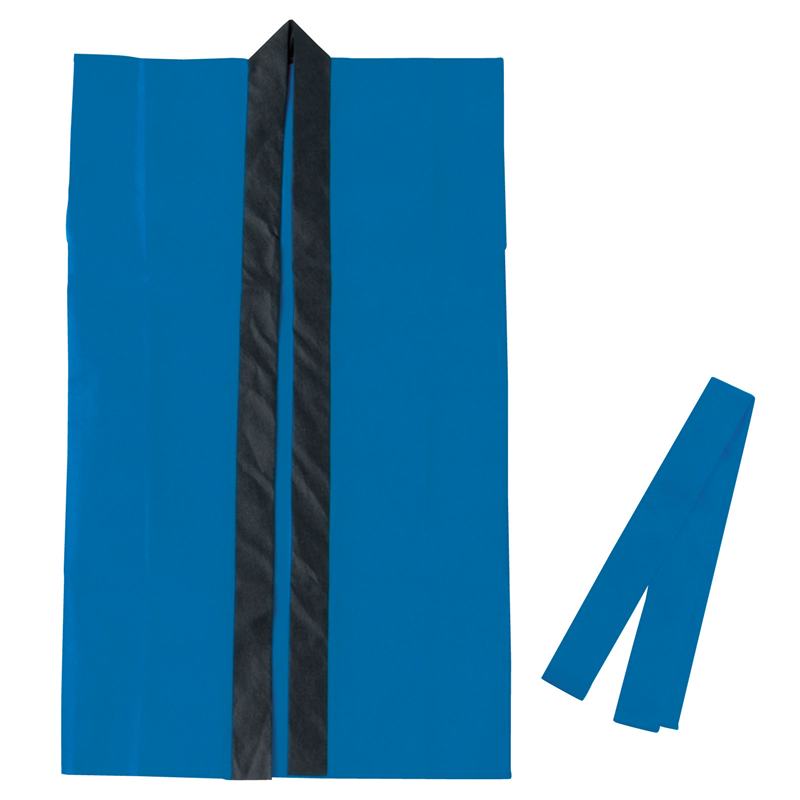 アーテック カラー不織布ロングハッピ(ハチマキ付) 青 M 1個（ご注文単位1個）【直送品】