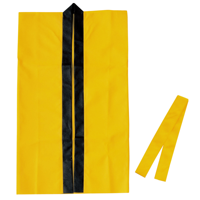 アーテック カラー不織布ロングハッピ(ハチマキ付) 黄 M 1個（ご注文単位1個）【直送品】