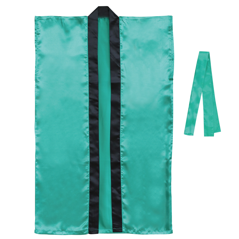 アーテック サテンロングハッピ(ハチマキ付) 緑 M 1個（ご注文単位1個）【直送品】