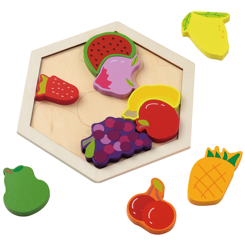アーテック 木製六角パズル フルーツ 1個（ご注文単位1個）【直送品】