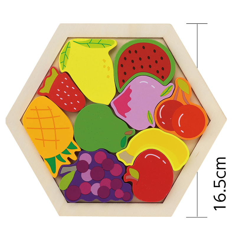 アーテック 木製六角パズル フルーツ 1個（ご注文単位1個）【直送品】