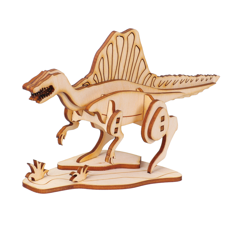 アーテック 木製3Dパズル スピノサウルス 1個（ご注文単位1個）【直送品】