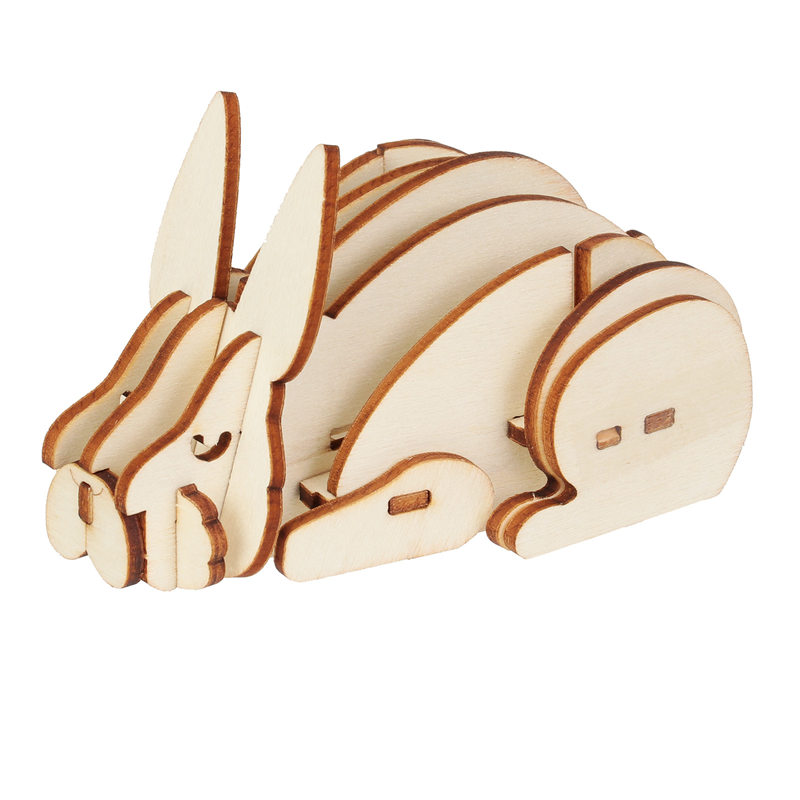 アーテック 木製3Dパズル ウサギ 1個（ご注文単位1個）【直送品】