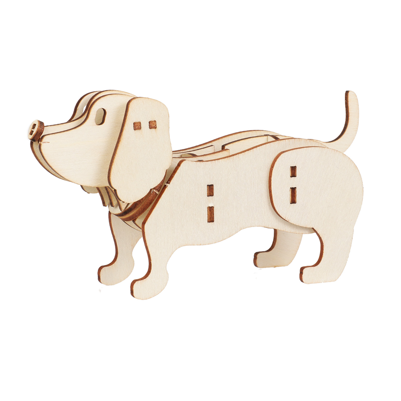 アーテック 木製3Dパズル ダックスフンド 1個（ご注文単位1個）【直送品】
