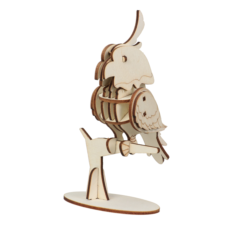 アーテック 木製3Dパズル インコ 1個（ご注文単位1個）【直送品】