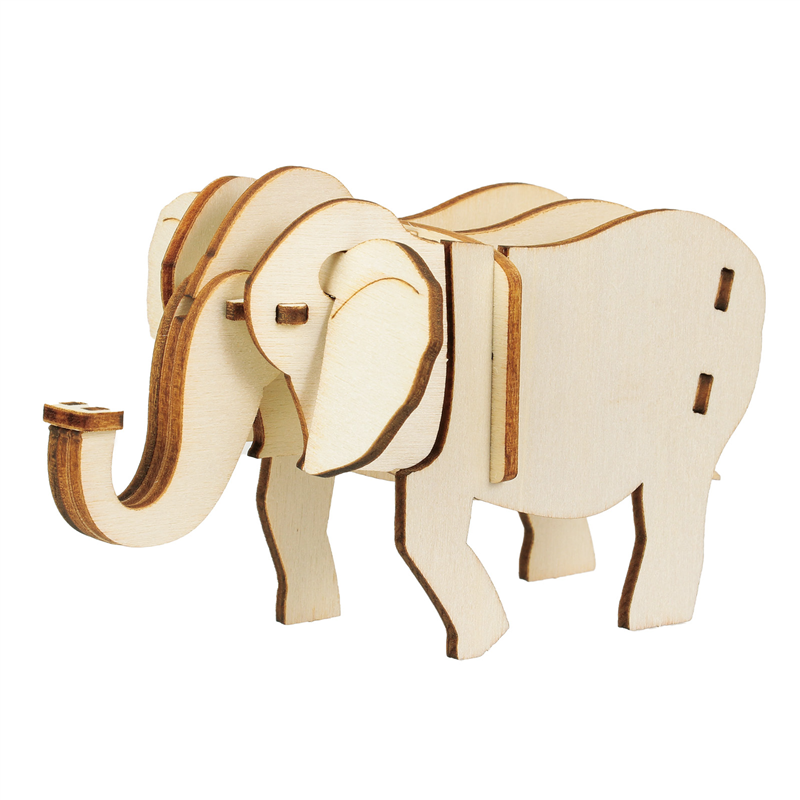 アーテック 木製3Dパズル ゾウ 1個（ご注文単位1個）【直送品】