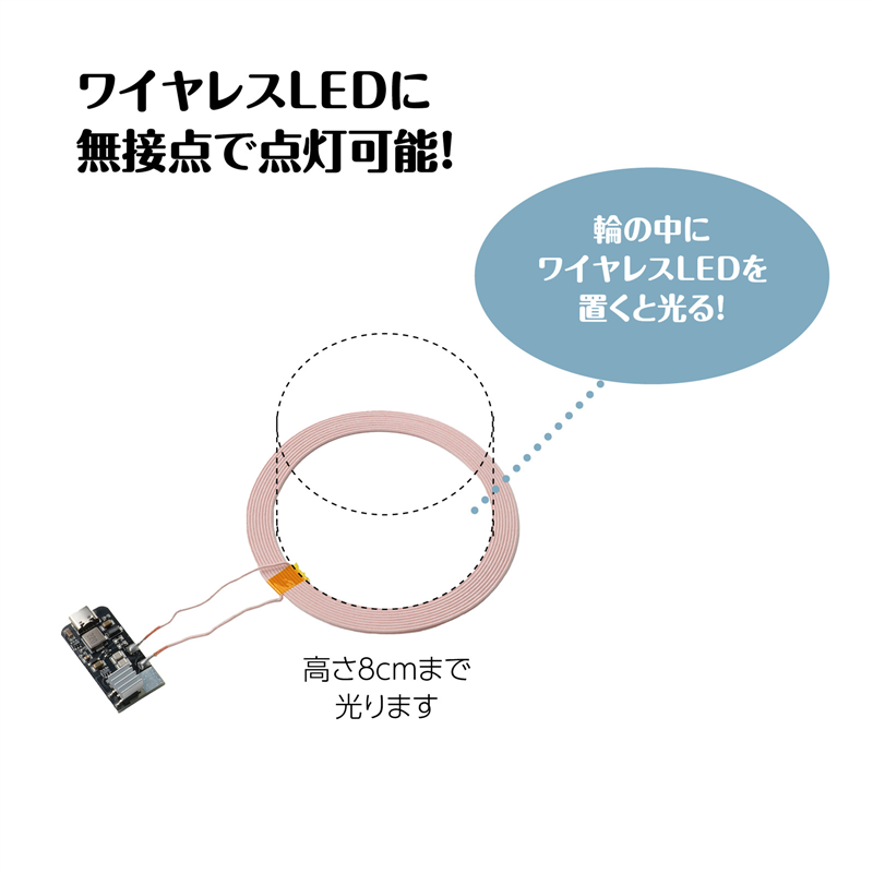 アーテック ワイヤレスLED給電ユニット 1個(ご注文単位1個)【直送品】