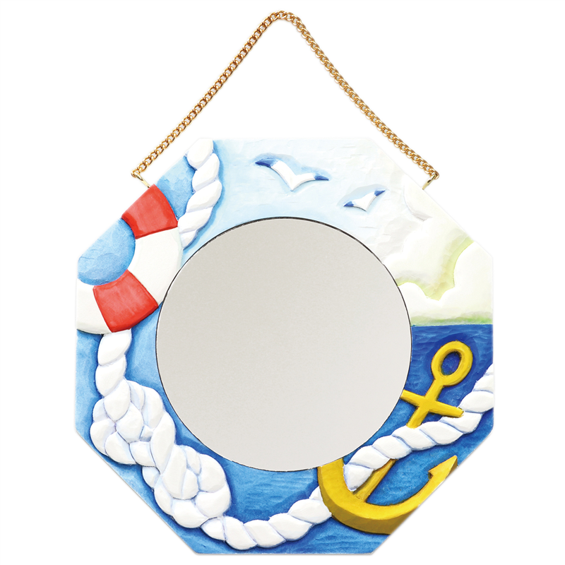 アーテック 白彫板 八角鏡額 1個（ご注文単位1個）【直送品】