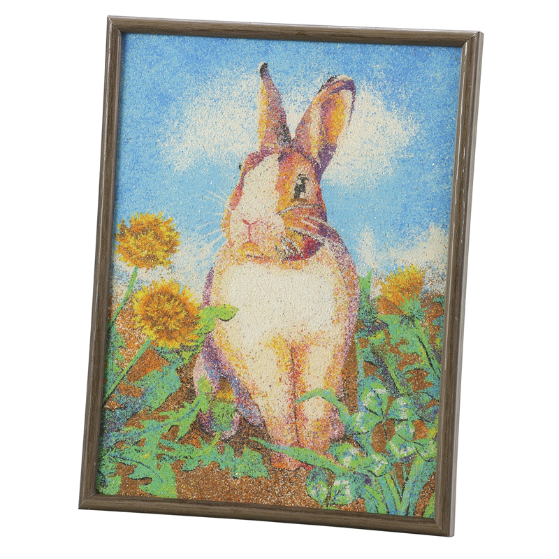 アーテック 砂絵セット ハガキ倍判サイズ ウッドフレームセット 1個（ご注文単位1個）【直送品】