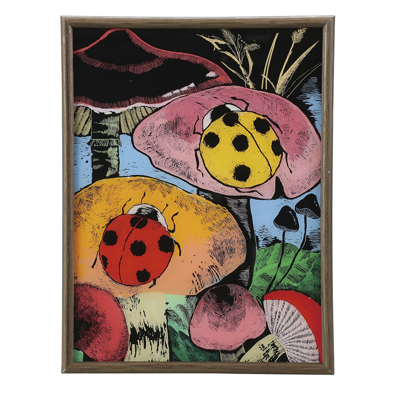 アーテック アクリル製アートガラス小 ウッドフレームセット 1個（ご注文単位1個）【直送品】