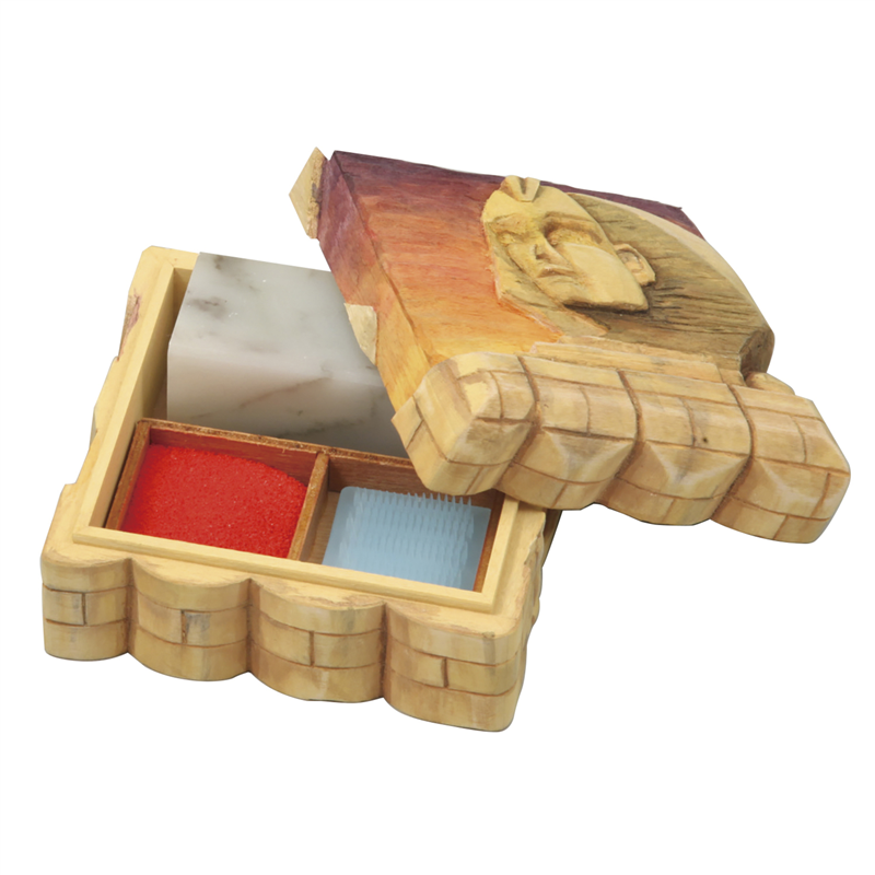 アーテック 木彫印材ケース 105×105×60㎜ 1個（ご注文単位1個）【直送品】