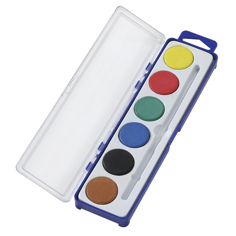 アーテック 固形水彩絵具 6色セット 1個（ご注文単位1個）【直送品】