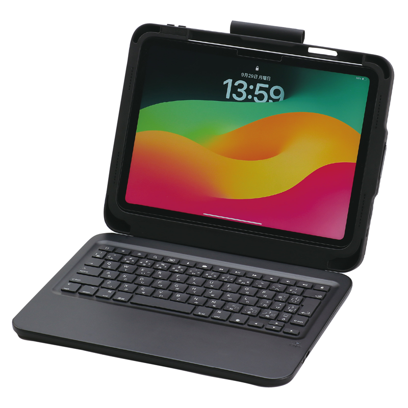 アーテック AT iPad(A16/第10世代)用キーボード付きケース 1個（ご注文単位1個）【直送品】