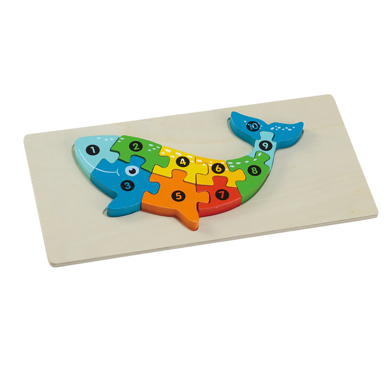 アーテック 木製すうじパズル くじら 1個（ご注文単位1個）【直送品】