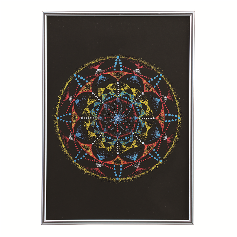 アーテック 黒ベース 点描フレーム(ドットマーカー4色付)A4 1個（ご注文単位1個）【直送品】