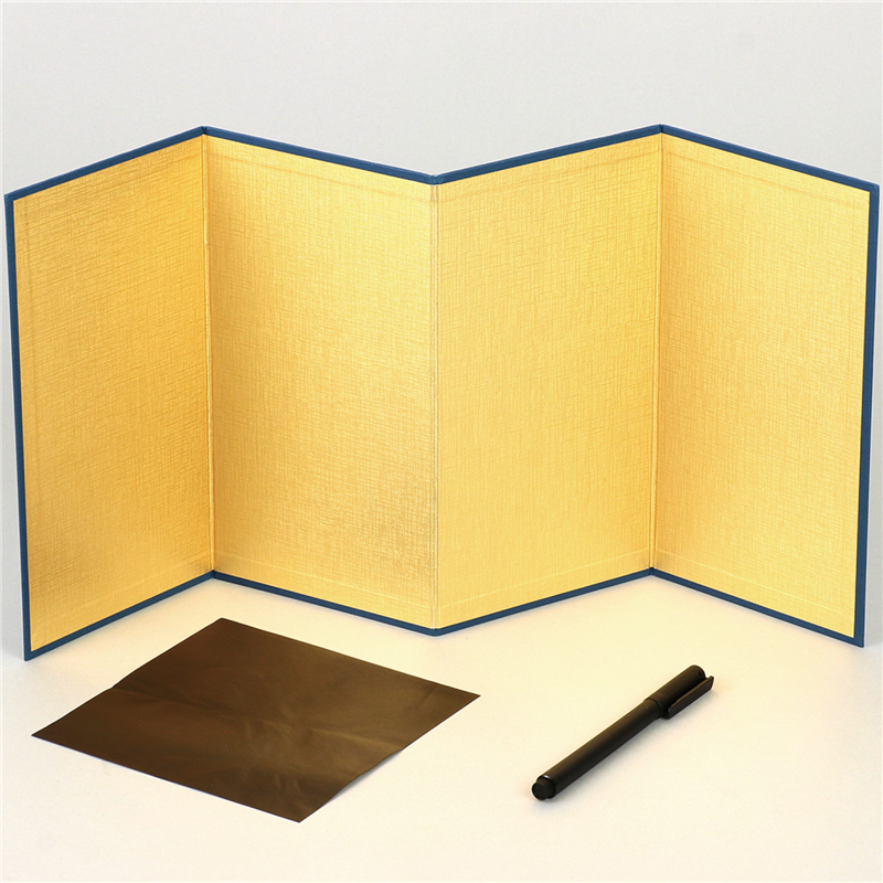 アーテック 金屏風四曲(青金)点描セット 1個(ご注文単位1個)【直送品】