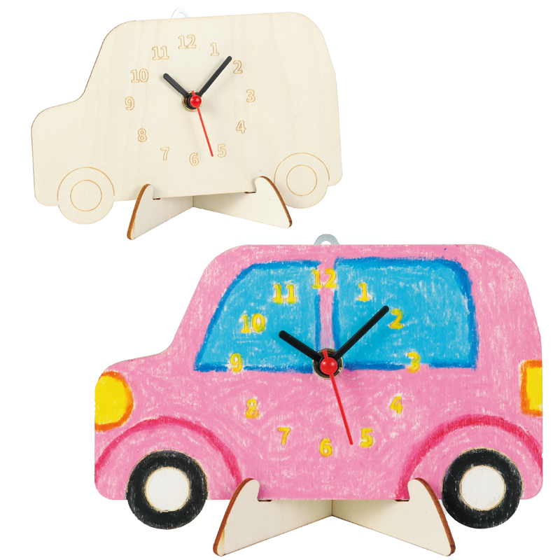 アーテック 木製時計工作キット くるま 1個（ご注文単位1個）【直送品】