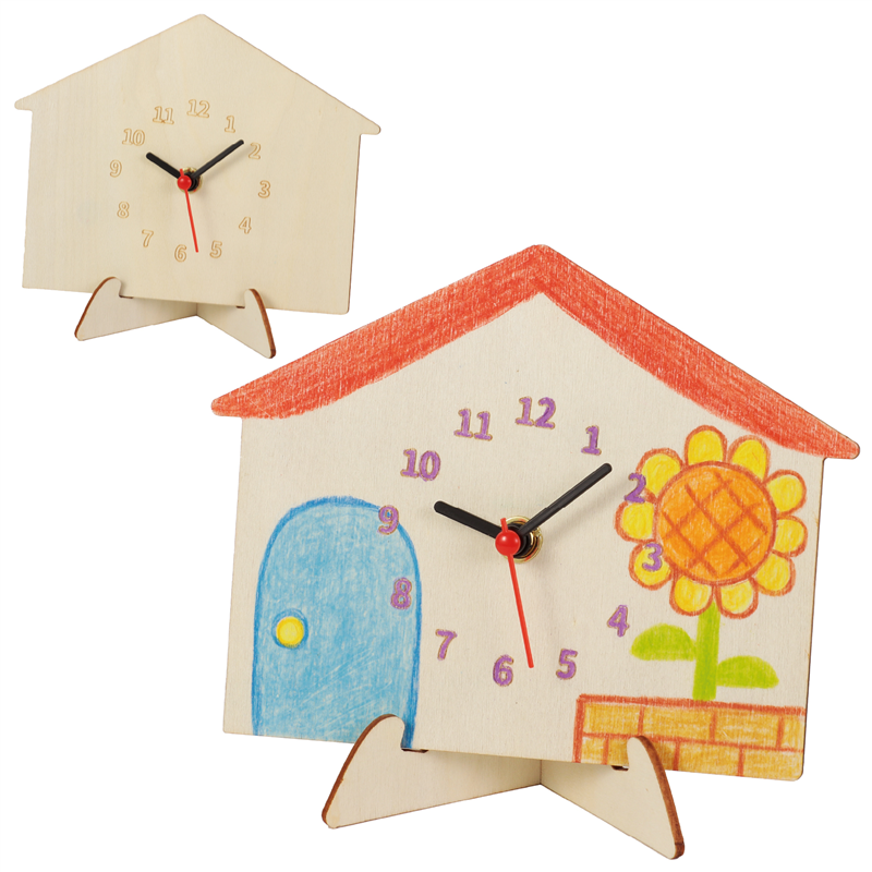 アーテック 木製時計工作キット おうち 1個（ご注文単位1個）【直送品】
