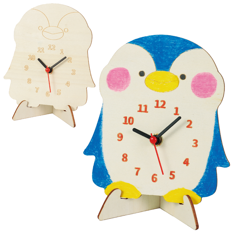 アーテック 木製時計工作キット ペンギン 1個（ご注文単位1個）【直送品】