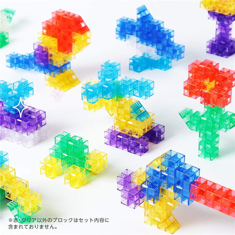 アーテック Artecブロック なないろクリア ミニパックC(犬&恐竜) 1個(ご注文単位1個)【直送品】