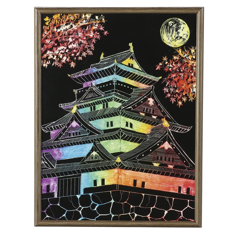 アーテック 彩色スクラッチボード150×200㎜ウッドフレーム付 1個（ご注文単位1個）【直送品】