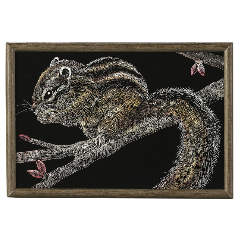 アーテック 彩色スクラッチボード100×150㎜ウッドフレーム付 1個（ご注文単位1個）【直送品】