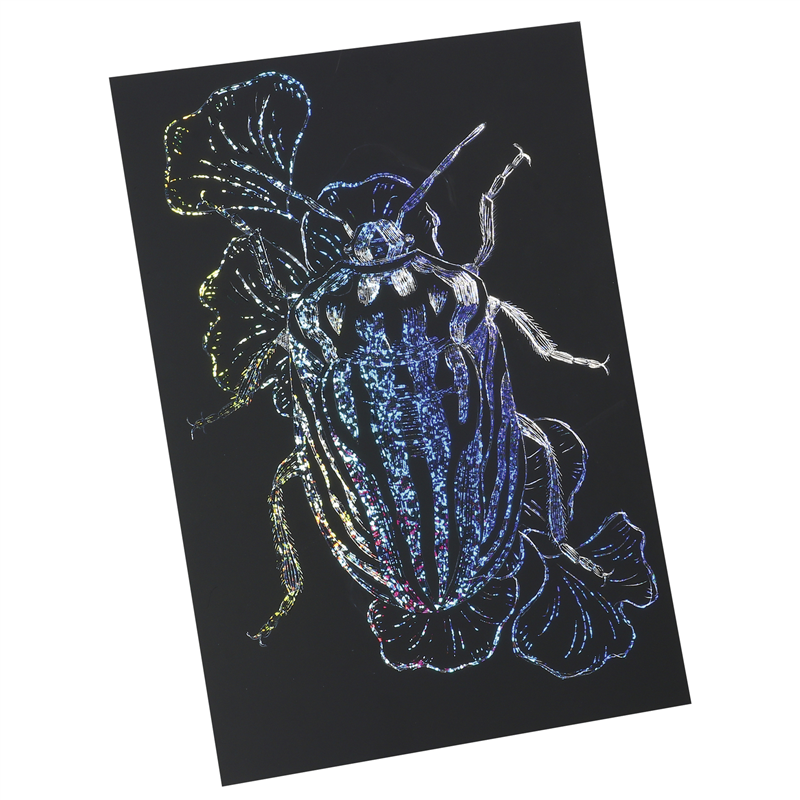 アーテック ホログラムスクラッチボード 150×200mm メタリックフレームセット 1個(ご注文単位1個)【直送品】