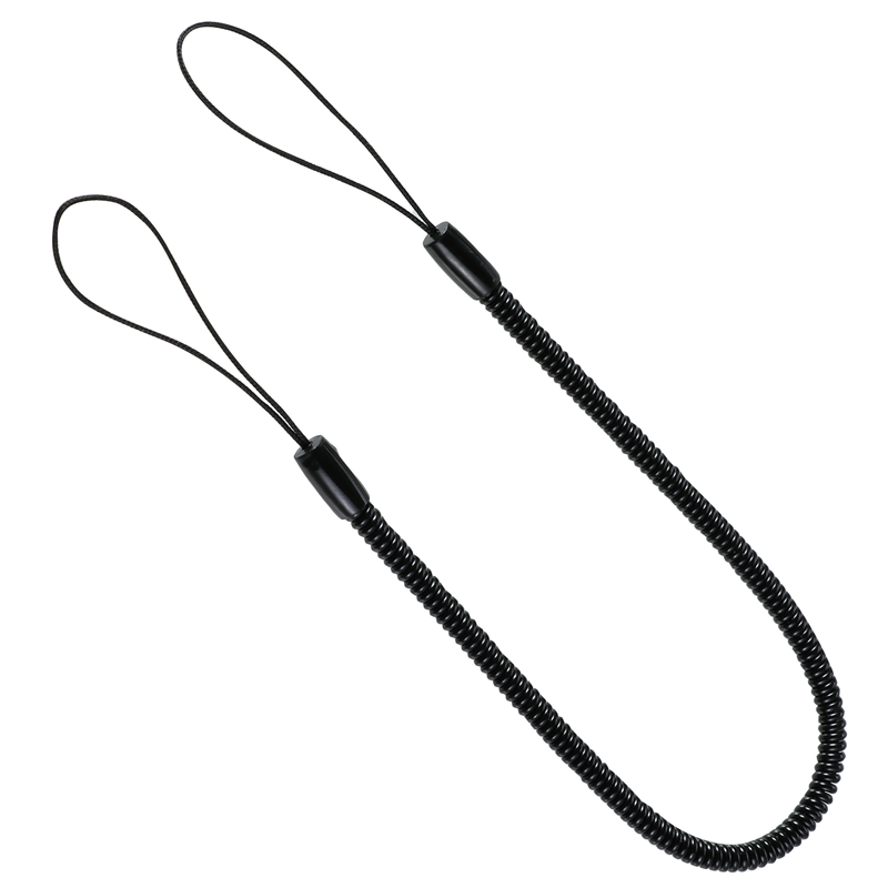 アーテック 伸縮ストラップ30cm(両端ループ仕様) 黒 1個（ご注文単位1個）【直送品】