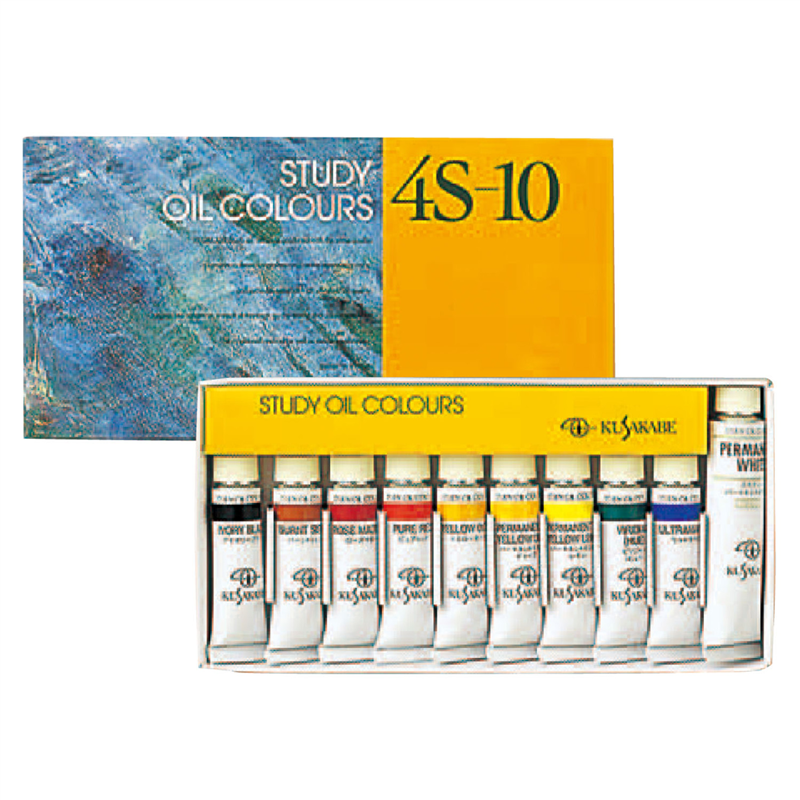 アーテック K習作用油絵具10ml 10色セット 4S-10（ご注文単位1セット）【直送品】